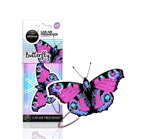Автомобилен ароматизатор във формата на пеперуда с опаковка