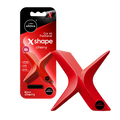 Автомобилен ароматизатор X-образна форма с опаковка на бял фон