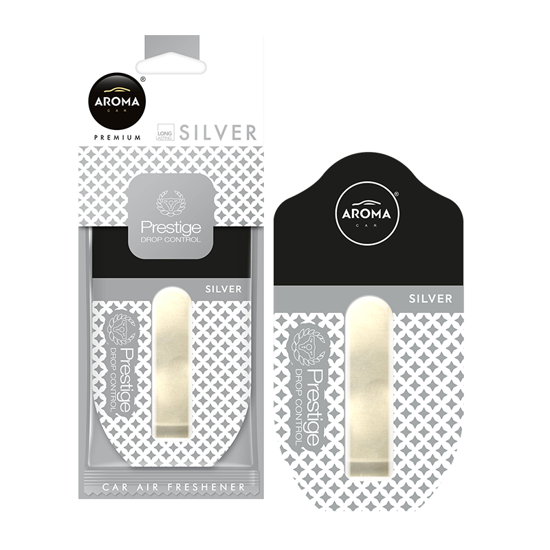 Aroma Prestige Drop Control - Silver┃Висящ ароматизатор