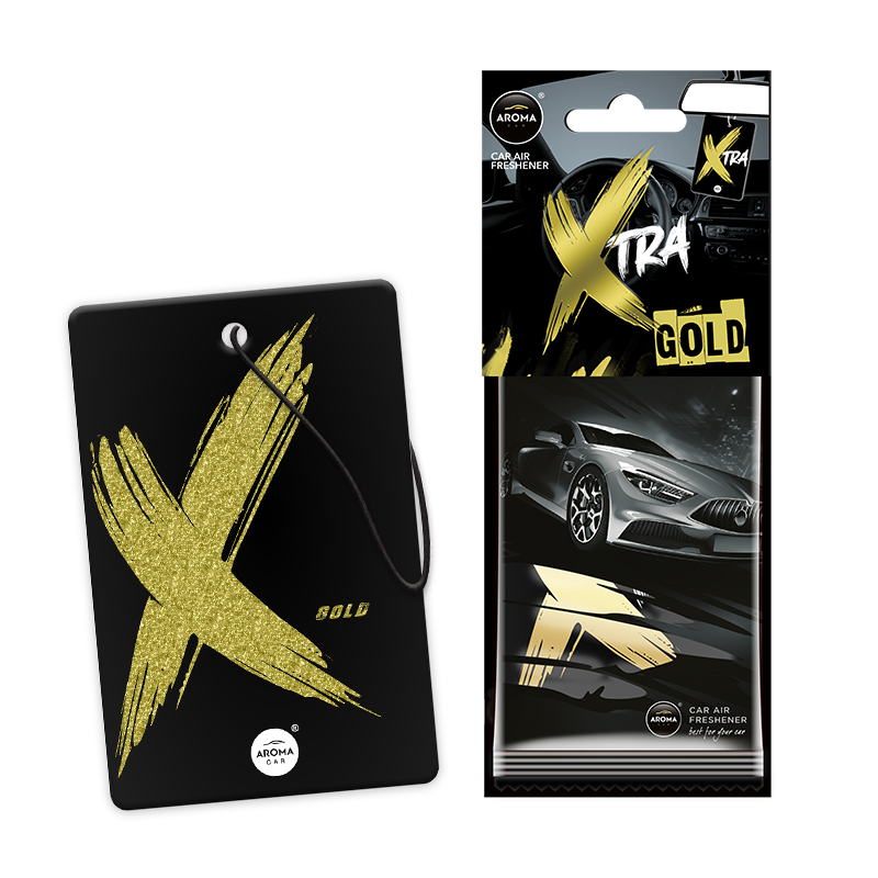 Опаковка и автомобилен ароматизатор Xtra Gold