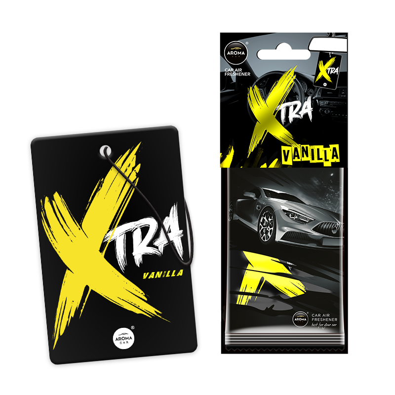 Опаковка и автомобилен ароматизатор Xtra ванилия